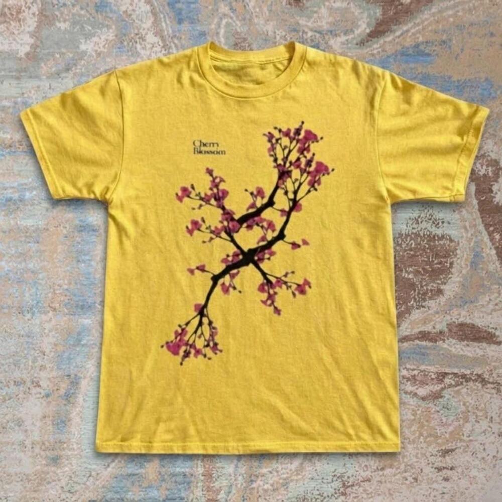 Yellow Cherry Blossom Graphic Tee